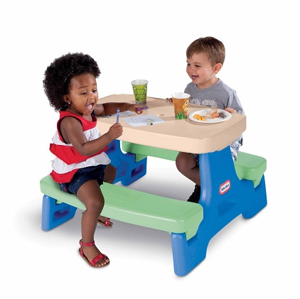 史低價！Little Tikes可摺疊兒童桌椅，原價$59.99，現僅售$39.99，免運費