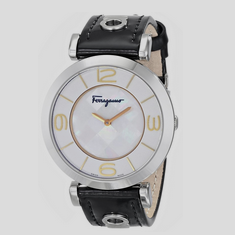 Salvatore Ferragamo Women's FG3020014 GANCINO DECO Analog Display Quartz Black Watch $399.00, FREE shipping