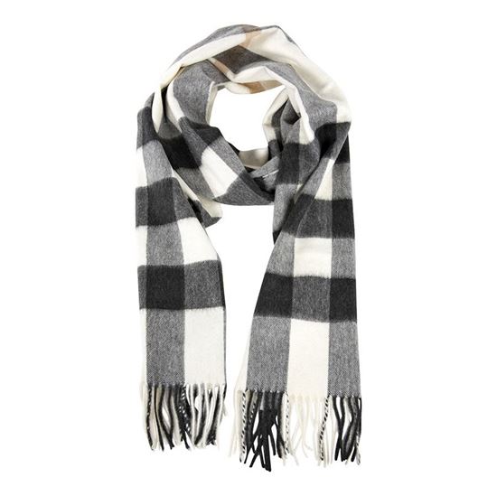 Burberry Half Mega Check Cashmere Scarf, only $329.00, $5 shipping