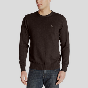 U.S. Polo Assn. Men's Solid Crew-Neck Sweater $14.75