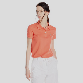Lacoste Women's Short-Sleeve Pique Polo Shirt in Original Fit $30.72