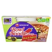 Nongshim Hot & Spicy Noodle Bowl, 3.03 Ounce Bowls (Pack of 12) $9.28 Free Shipping