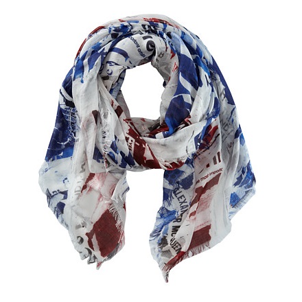 Alexander McQueen Torn Union Jack Scarf, only $357.99, free shipping