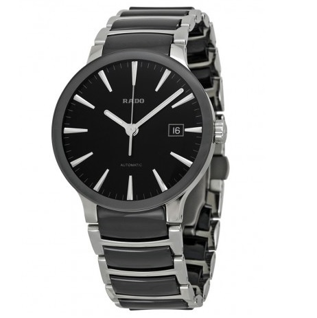 RADO Centrix Black Dial Stainless Steel and Ceramic Men's Watch Item No. R30941152, only $979.00, free shipping after using coupon code 
