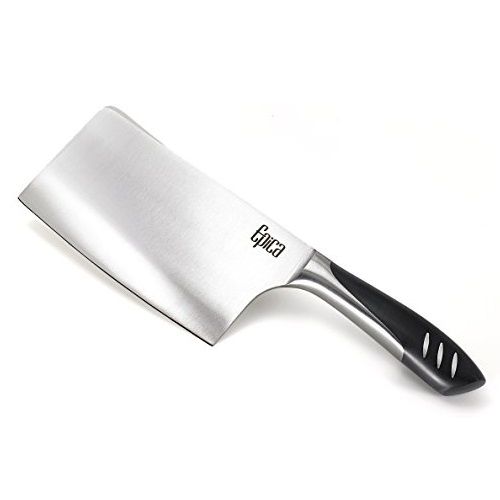 Top Rated Epica Stainless Steel Cleaver/Chopper - 7-Inch Blade - Heavy Duty - Multi Purpose Professional Cleaver for Home or Restaurant!, only $13.95