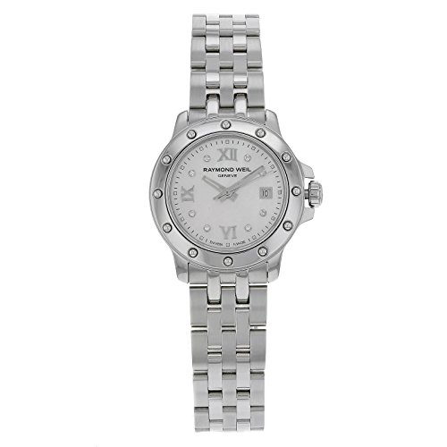 Raymond Weil Women's 5399-ST-00995 Tango Steel Mother-Of-Pearl Diamond Crystal Dial Watch, only $390.02, free shipping