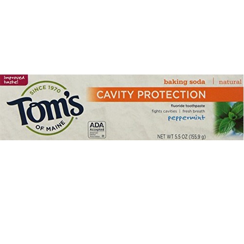Tom's of Maine Anticavity Paste, Peppermint Baking Soda, 5.5 oz., 2 Count, only $4.64, free shipping after using SS