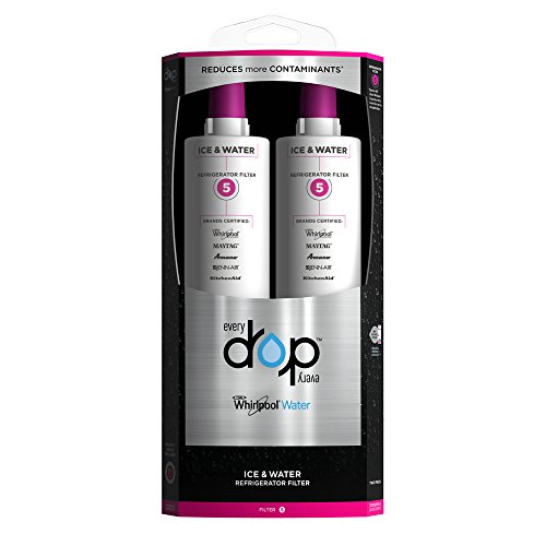 EveryDrop by Whirlpool Water EDR5RXD2 Filter 5 Refrigerator Water Filter, (Pack of 2), only $55.98, free shipping after clipping coupon 