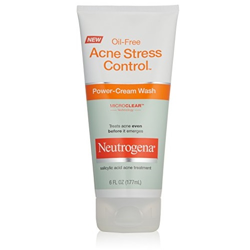 Neutrogena Oil-Free Acne Stress Control Power-Cream Wash, 6 Ounce (Pack of 3), only $6.85, free shipping after using SS