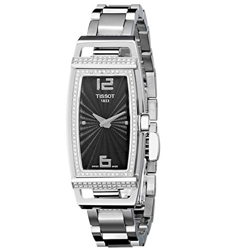 Tissot Women's T0373091105701 T-Trend Analog Display Swiss Quartz Black Watch, only $689.71, free shipping after using coupon code 