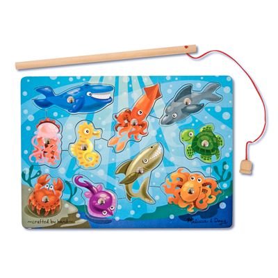 Melissa & Doug Deluxe 10-Piece Magnetic Fishing Game, only $6.99