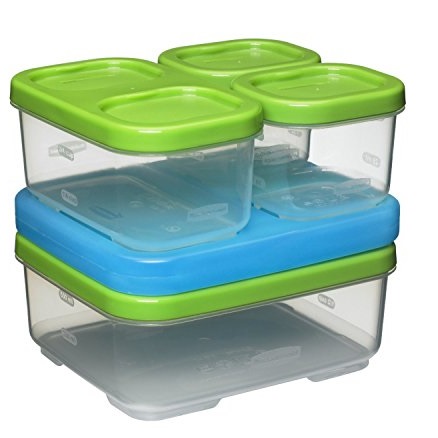 Rubbermaid LunchBlox Sandwich Kit, Food Storage Container, Green, only $5.59