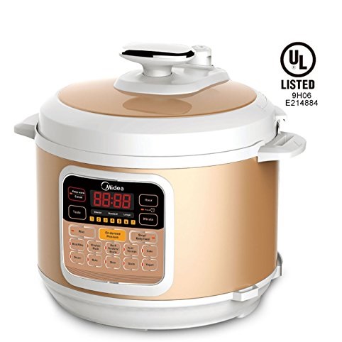 Midea MY-CS6002W 7 in 1 Programmable Pressure Cooker, 6L, 1000w Stainless Steel Cooking Pot and Exterior, 2015 new arrival, only $129.99, free shipping