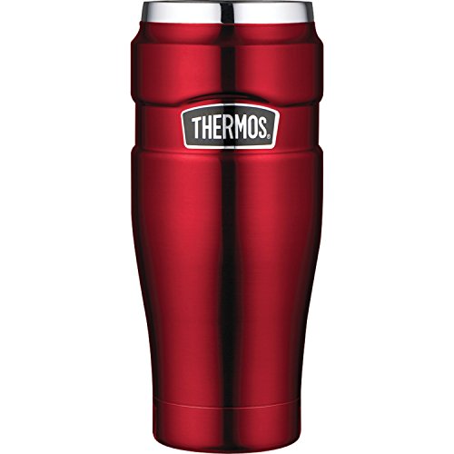 Thermos Stainless Steel King 16 Ounce Travel Tumbler, Cranberry, only $19.73