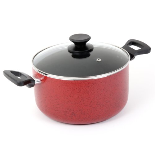 Oster 91116.02 Telford Covered Dutch Oven, 6-Quart, Red, only $10.99