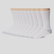 Hanes Men's Crew Socks (Pack of 10) $6.75