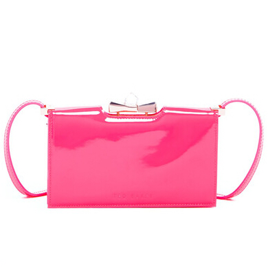 Ted Baker London Tally Patent Crystal Bow Leather Crossbody Wallet $78.97