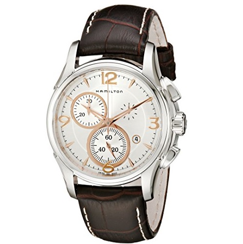 Hamilton Men's H32612555 Jazzmaster Chronograph Silver Dial Watch, only $470.15, free shipping