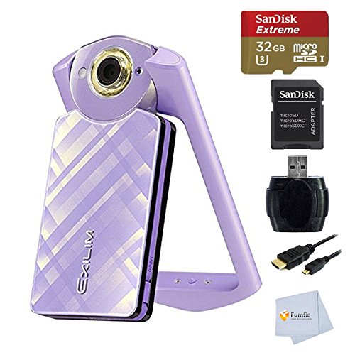 Casio Exilim High Speed EX-TR60 Self-portrait Beauty/Selfie Digital Camera (Light Violet) + 32GB Memory Card + HDMI Cable + Reader,only $949.00, free shipping