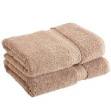 Superior 900 Gram Egyptian Cotton 2-Piece Bath Towel Set, Stone, only $29.99