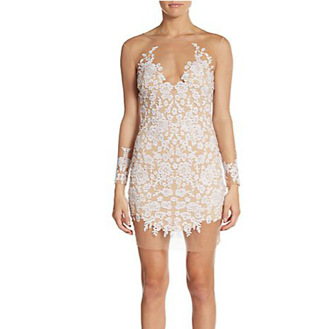 $99 ($288, 66% off) For Love And Lemons Luau Mini Illusion-Top Dress