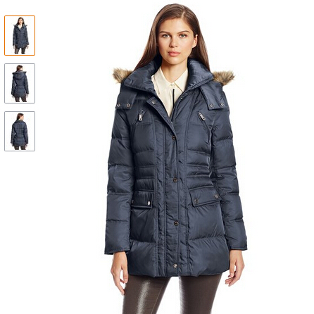 Kenneth Cole New York Women's Matte-Satin Down Coat X-small  $45.82