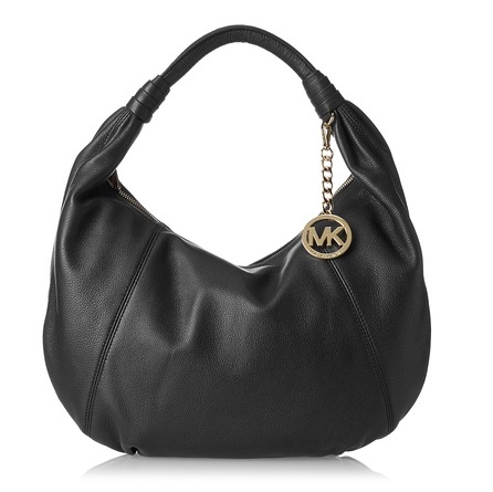  MICHAEL Michael Kors Leather Hobo, Black, only $189.00, free shipping