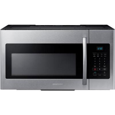 Samsung Model # ME16H702SES Internet # 205125326 30 in. W 1.6 cu. ft. Over the Range Microwave in Stainless Steel, only $148.00, free shipping