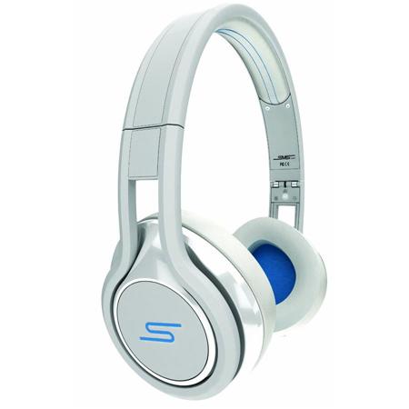 SMS Audio Street by 50 Cent Wired On-Ear Headphones with In-line Mic, White，only $39.00, free shipping