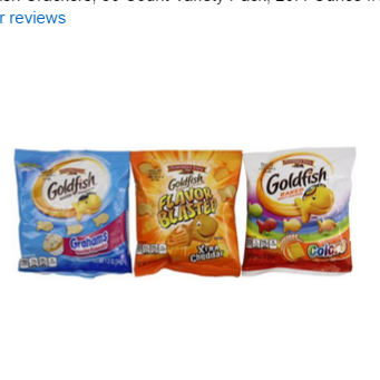 Pepperidge Farm Goldfish Crackers, 30 Count Variety Pack, 29.4 Ounce  $9.42, FREE shipping