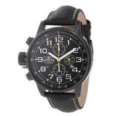 Invicta 3332男士石英手錶-專為左利手設計，原價$525.00，現僅售$52.99，免運費