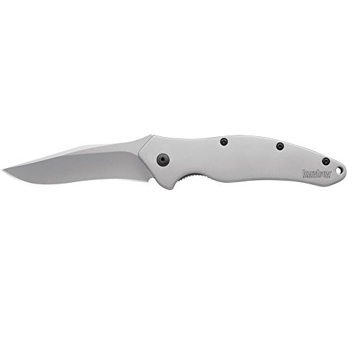 Kershaw 1840 Shallot, Stainless Handle, Plain Blade, only $34.39