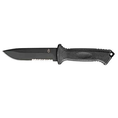 Gerber Prodigy Survival Knife, Serrated Edge, Black [22-41121], only $34.49