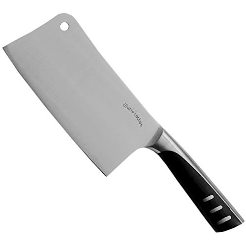 Utopia Kitchen 7-Inch Stainless-Steel Chopper-Cleaver-Butcher Knife - Multipurpose Use for Home Kitchen or Restaurant (1-Pack) by Utopia Kitchen, only $10.99