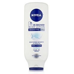 NIVEA In-Shower Hydrating Body Lotion for Normal to Dry Skin, 13.5 Ounce $3.99, FREE shipping