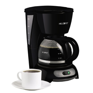 Mr. Coffee 4-Cup Switch Coffee Maker, Black, $11.15