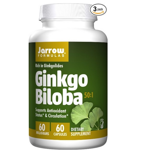 Jarrow Formulas Ginkgo Biloba, 60 Veggie Caps, 3 pack, only $17.07, free shipping after using SS