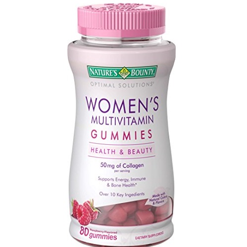 Women's Multivitamin by Nature's Bounty Optimal Solutions, Multivitamin Gummies for Immune Support, Energy Suppoprt, Bone Health, Raspberry Flavor, 80 Gummies, only $4.49