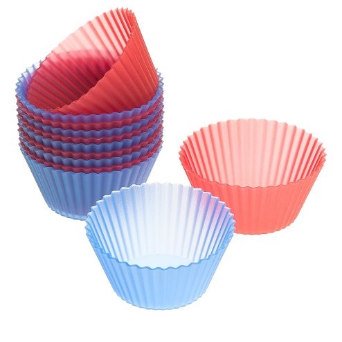 Wilton 415-9400 Easy Flex Silicone 2-Inch Reusable Baking Cups, 12 Count, only $3.21