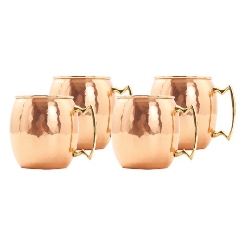 Old Dutch 16-Ounce Solid Copper Hammered Moscow Mule Mug, Set of 4, only $39.99, free shipping
