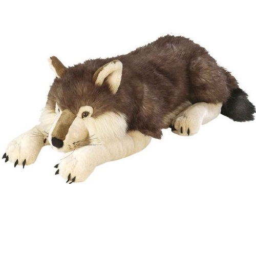 超贊！史低價！Wild Republic 溫暖小狼 毛絨玩具，30吋！原價$39.99，現僅售$26.79