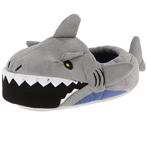 史低价！Stride Rite 可爱鲨鱼造型纯棉家居鞋，原价$26.00，现使用折扣码后仅售$15.96