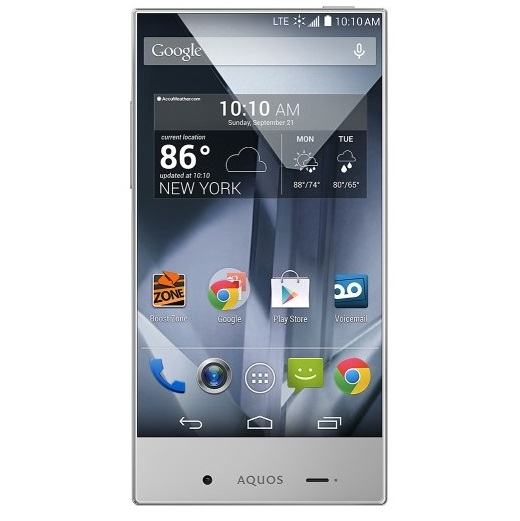 Bestbuy：Sharp 夏普 Aquos Crystal  無合約4G智能手機，Boost Mobile版，原價$149.99，現僅售$59.99，免運費