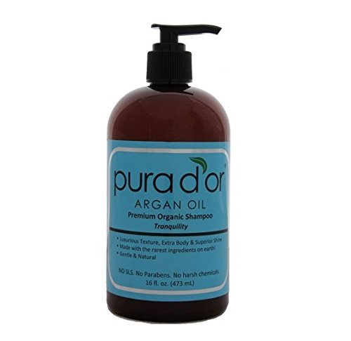 pura d'or Argan Oil Premium Organic Shampoo Tranquility, 16 Ounce, only $15.99
