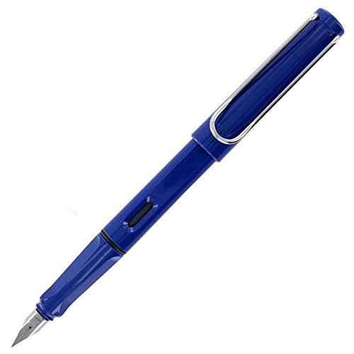 Lamy Safari Fountain Pen, Shiny Blue Barrel - Medium Nib, only $18.47