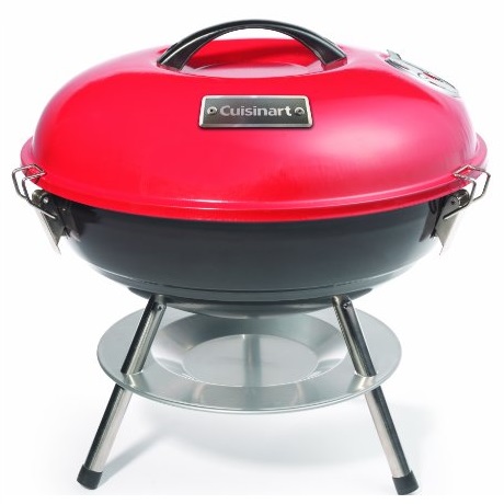Cuisinart CCG-190RB Portable Charcoal Grill, 14-Inch, Red, only $18.32