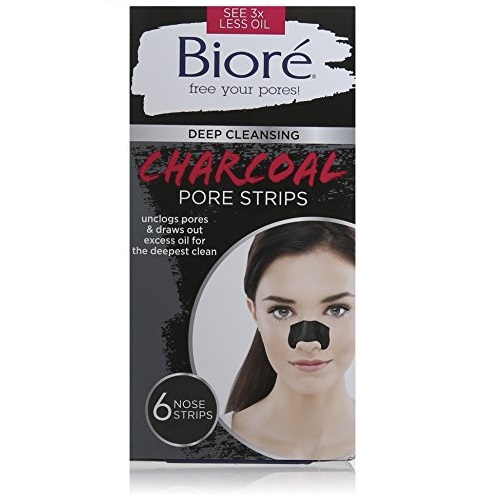Biore Deep Cleansing Pore Strips, Charcoal, 6 Count, only $4.47 after clipping coupon