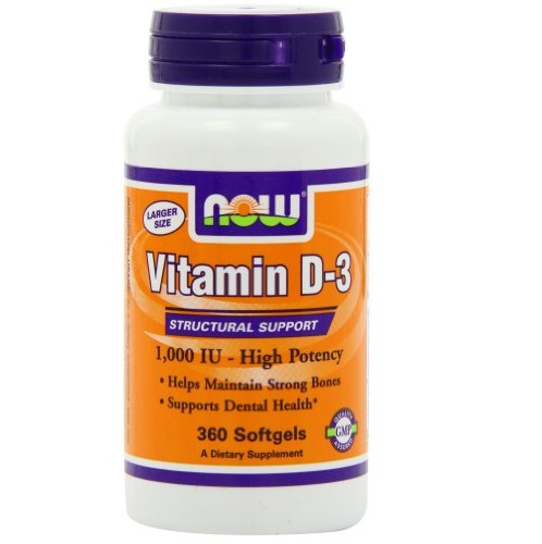 Now Foods Vitamin D-3 1,000 IU - 360 Softgels, only $5.42, free shipping after using SS
