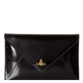 Vivienne Westwood Button Monaco Wallet, Nero, One Size $126.60