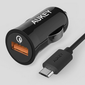 Aukey Quick Charge 2.0 PowerAll 18W USB Car Charger Adapte $5.99